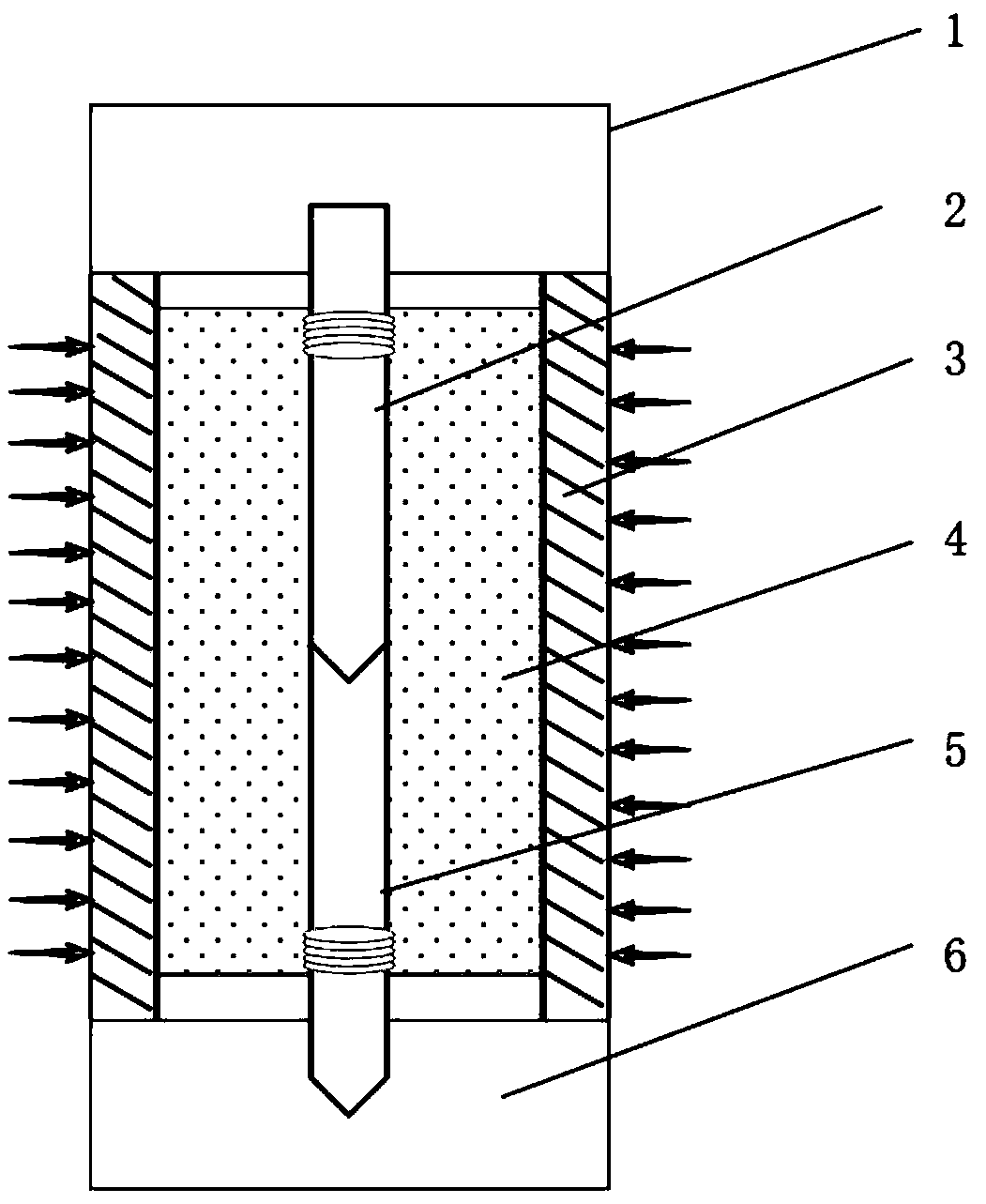 Device and method for pressing threads at two ends of hard alloy cylinder simultaneously