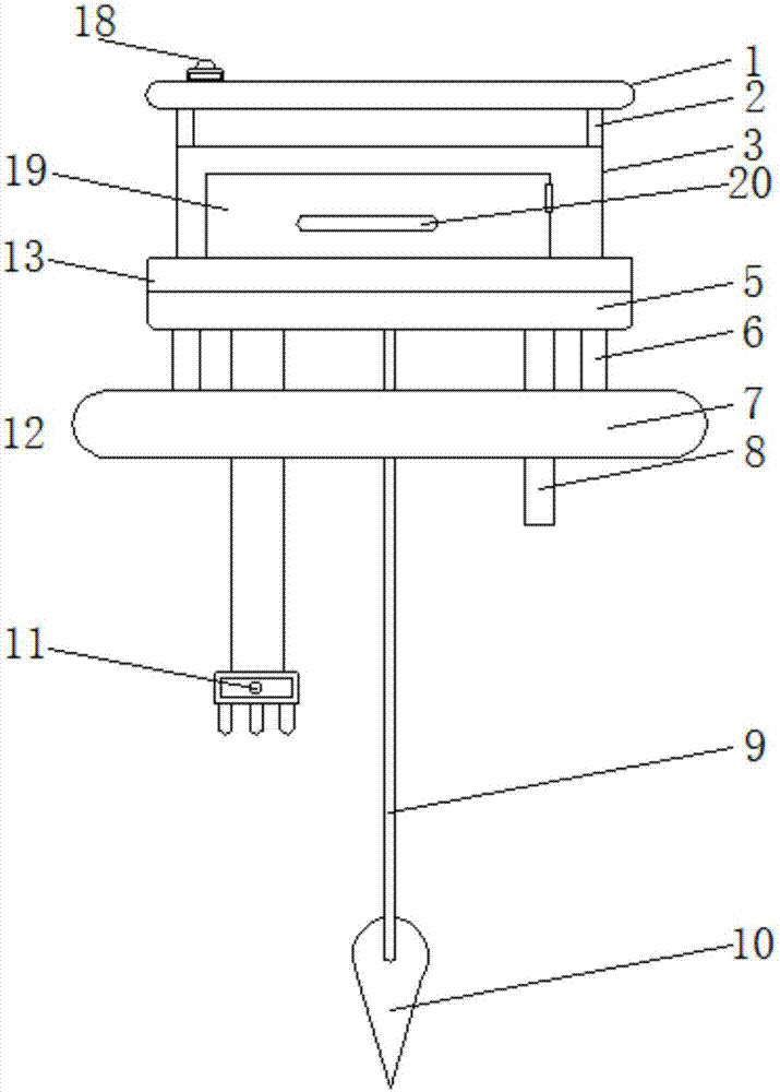 Online water quality monitoring device for breeding