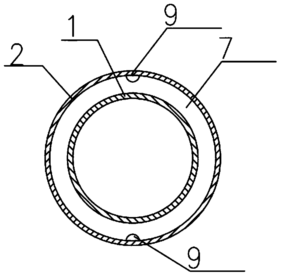 Double-wall glass fiber reinforced plastic pipeline and pipeline assembly