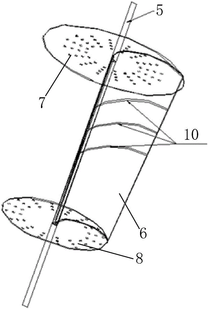 Vertical-axis wind driven generator with transverse ribs arranged on blades