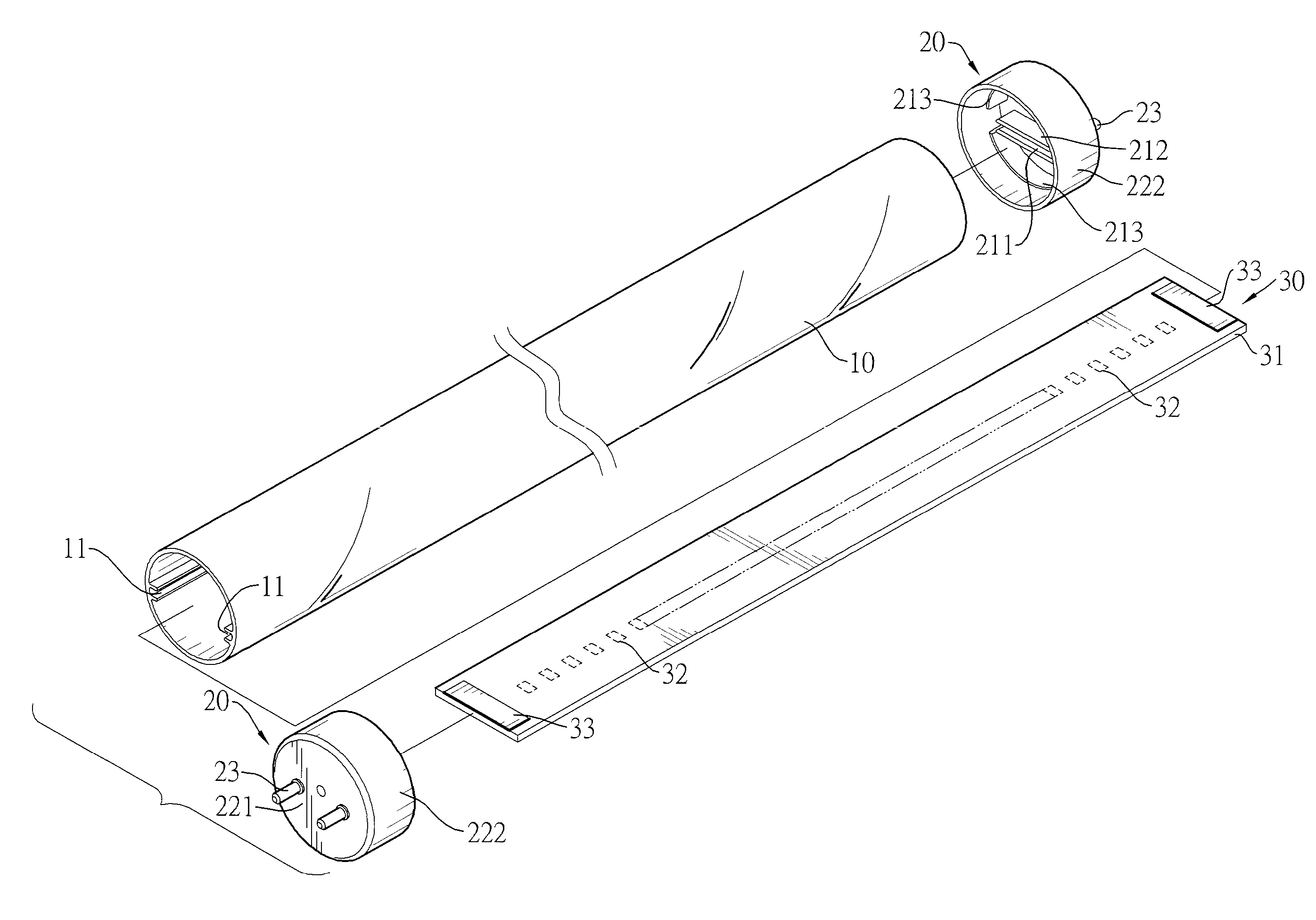 LED lamp and LED holder cap thereof