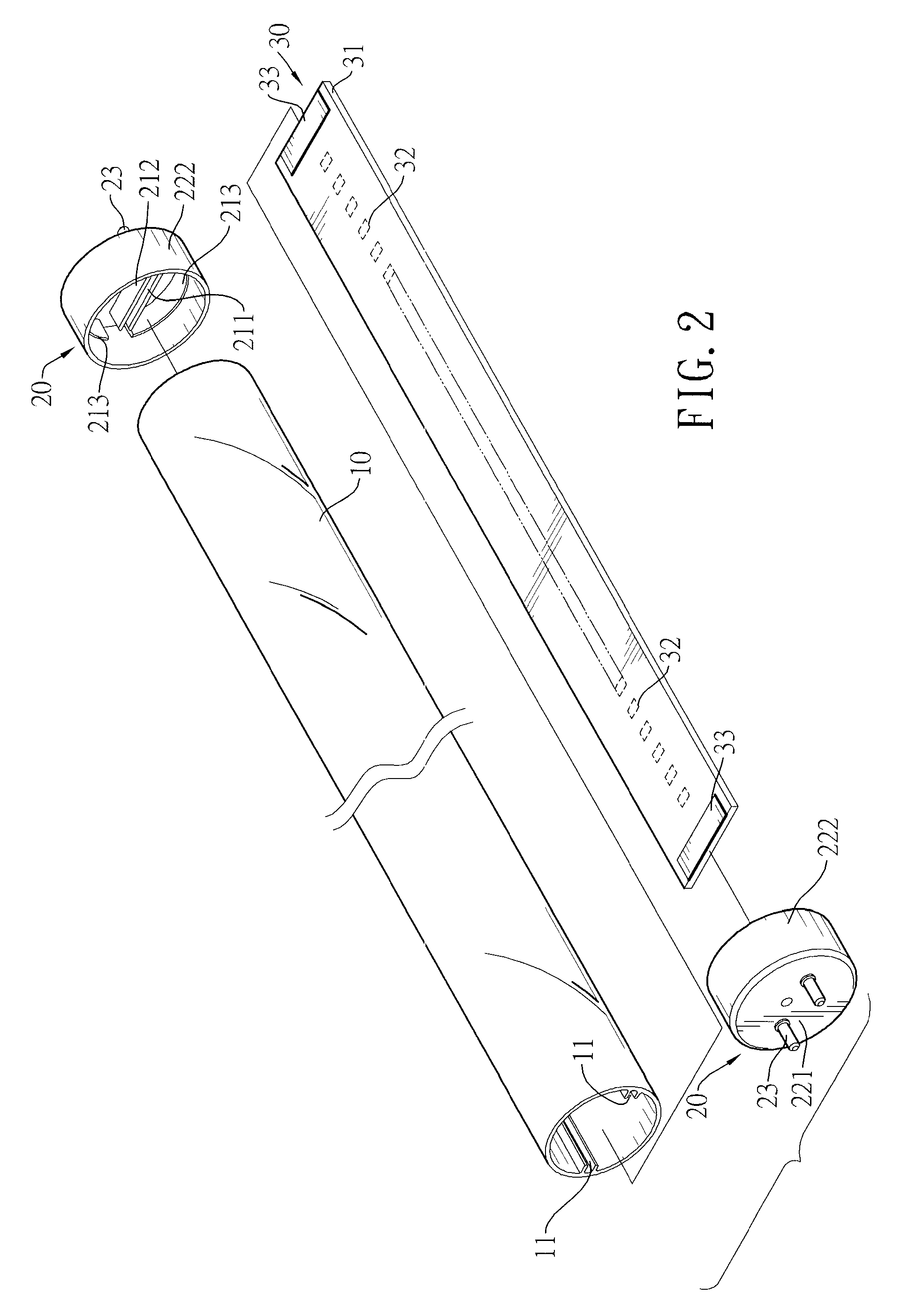 LED lamp and LED holder cap thereof