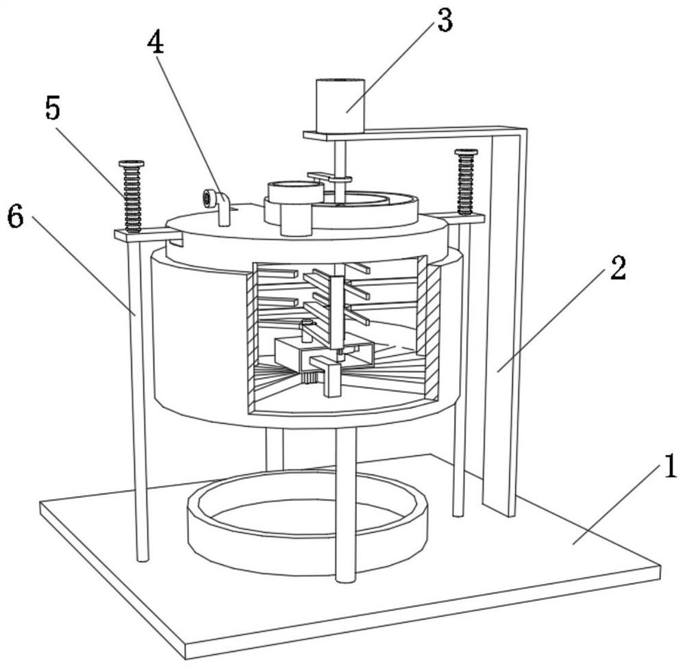 Processing device convenient for efficient discharging and used for traditional Chinese medicine processing