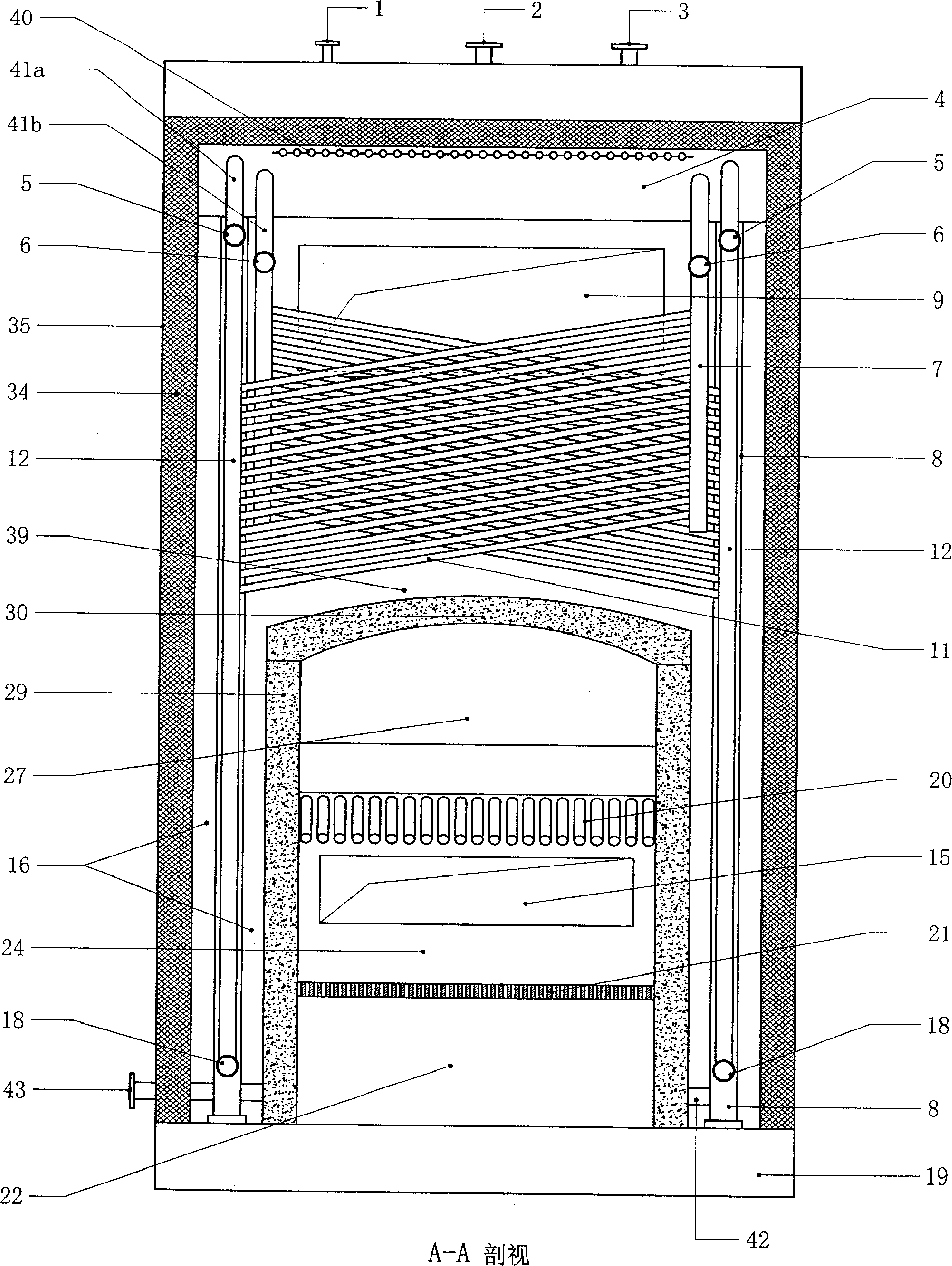 Smokeless burning technique and equipment with fire fontanel being setup inside furnace