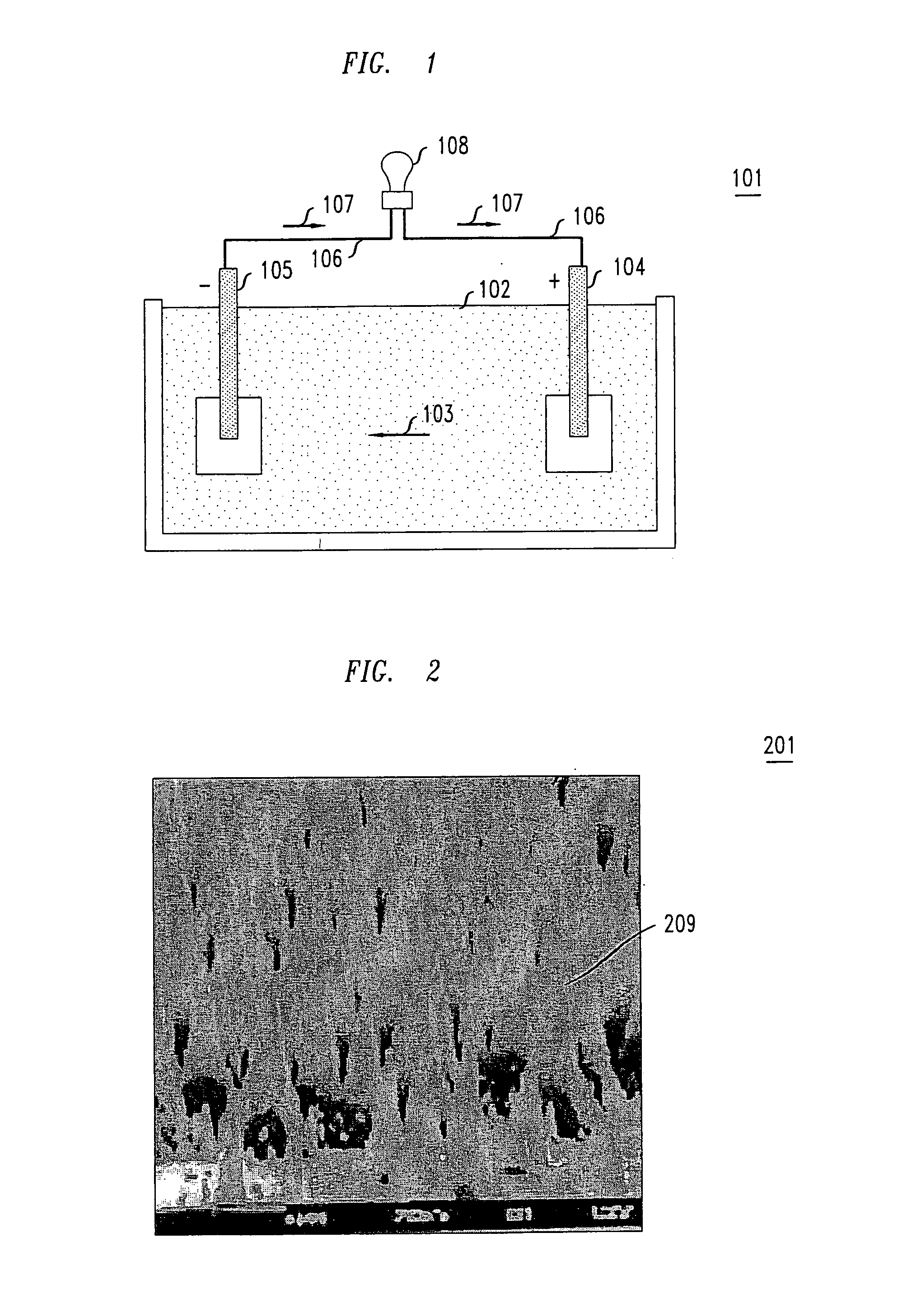 Electrowetting battery having a nanostructured electrode surface