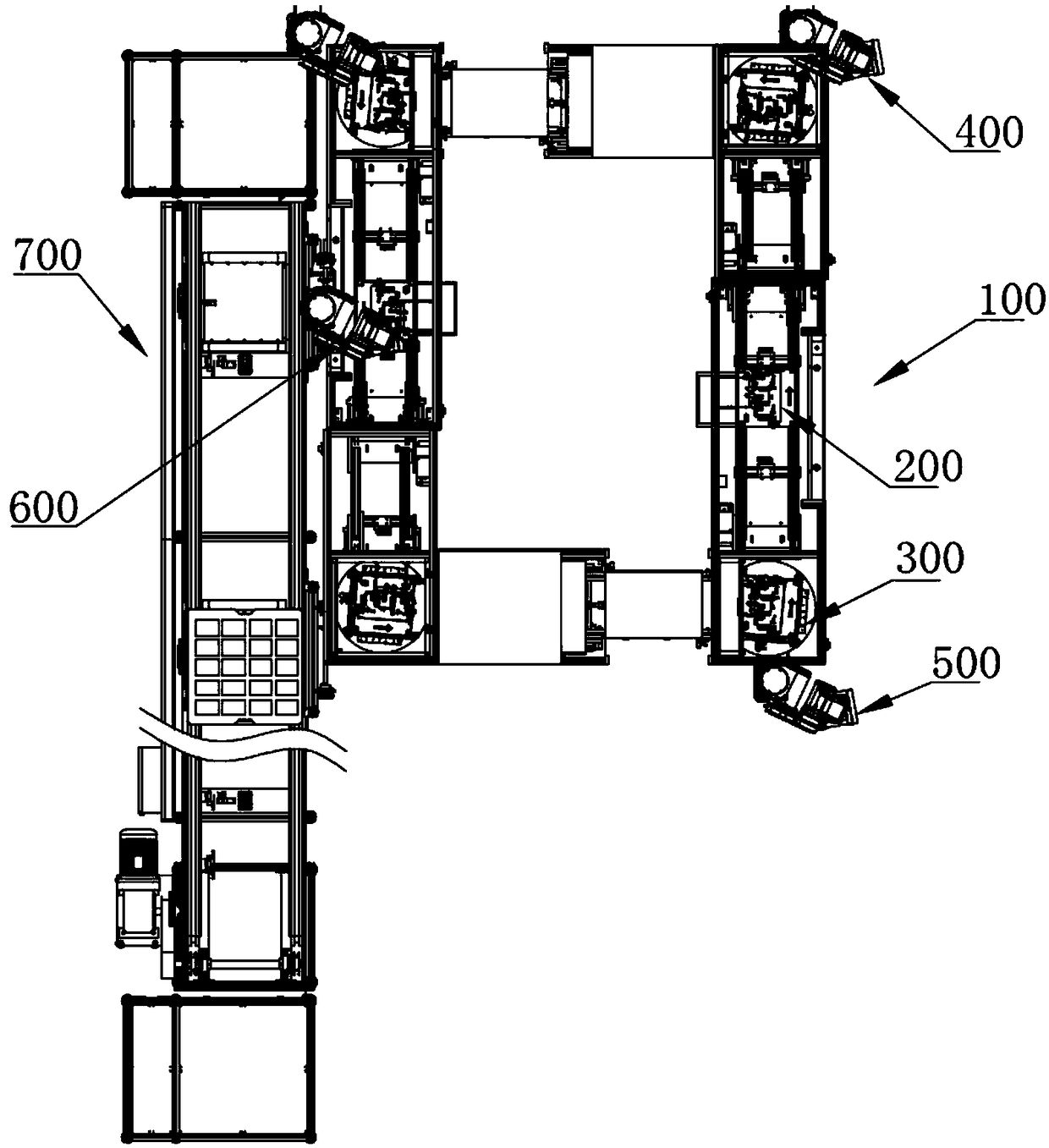 Audio electric board automatic detection and discharging system based on cyclic reflux