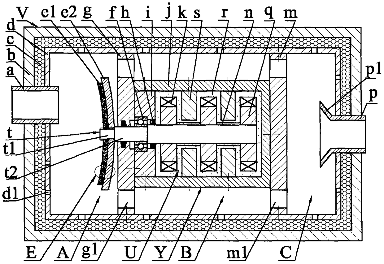 Damping-adjustable magneto-rheological piezoelectric exhaust silencer