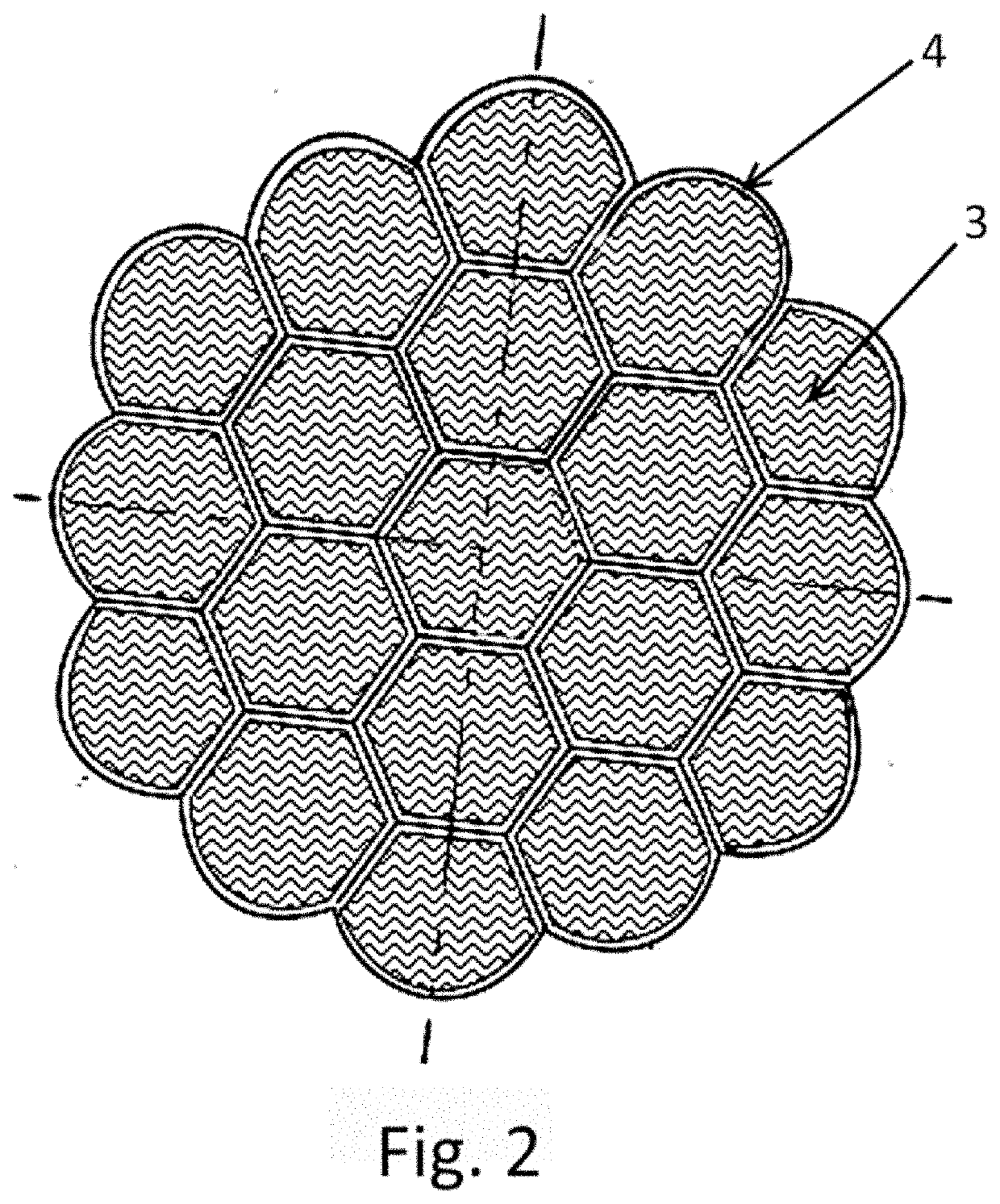 System for the storage of fuel gases