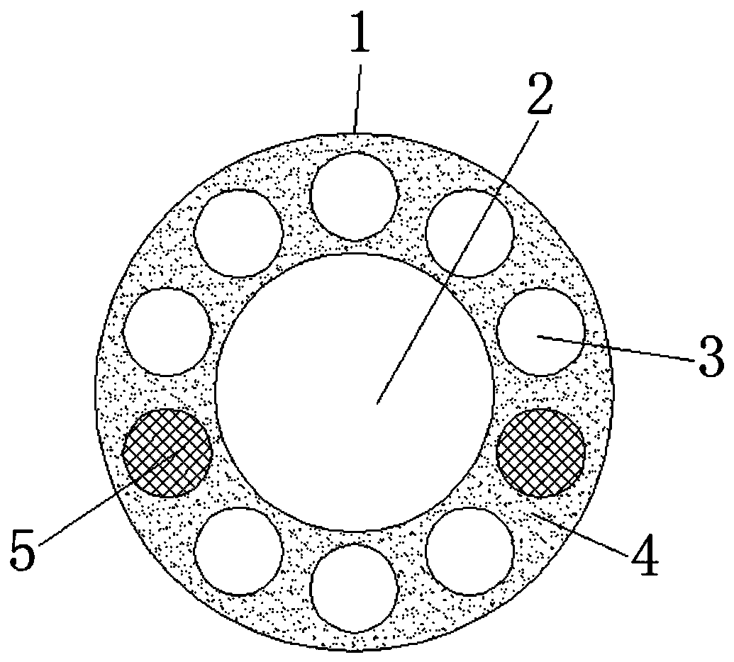 Geothermal continuous heat exchanging pipeline and heat exchanging system