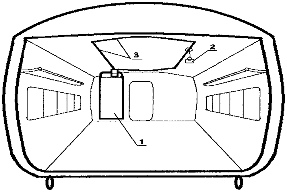 Intelligent sky rail vending robot