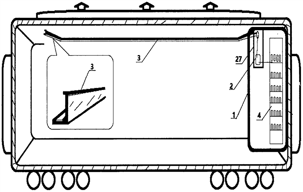 Intelligent sky rail vending robot