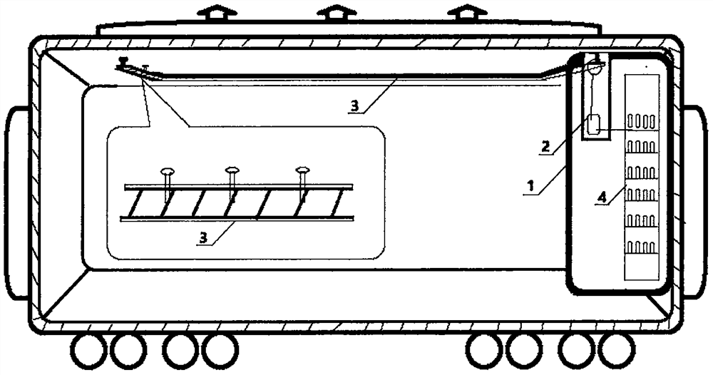 Intelligent sky rail vending robot