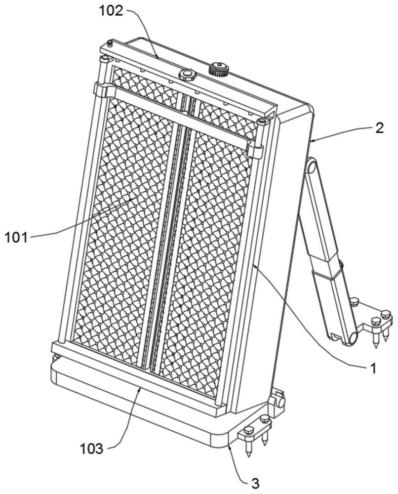 Dustproof isolation device convenient to disassemble and assemble for building construction