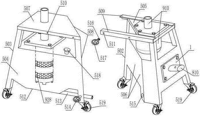 Electric concrete pole deviation rectifying device for rush repair