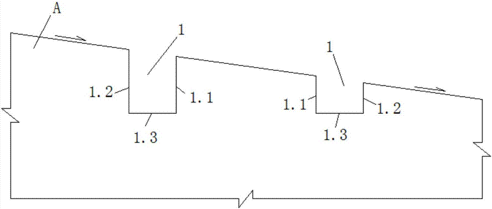 Annular embedded arrangement foundation used for shallow cover layers or bare rock areas in water