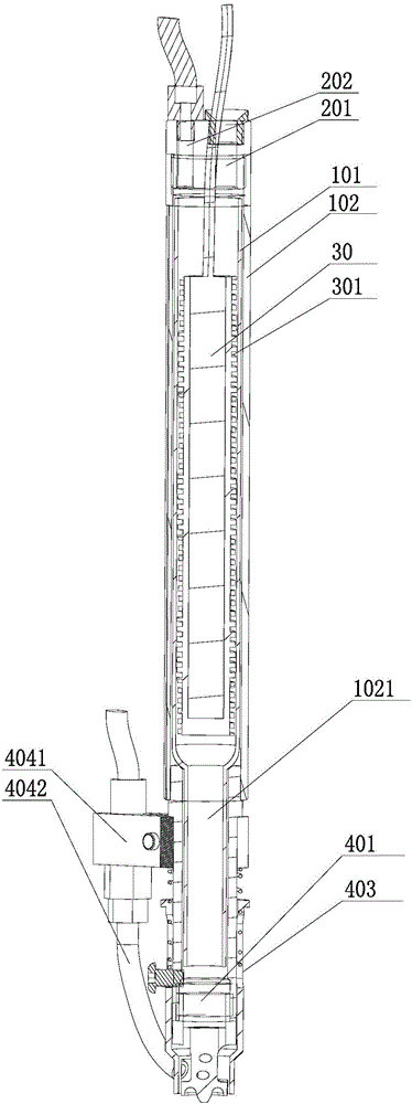 Sealed type hot gas welding unit and plastic welding equipment comprising same