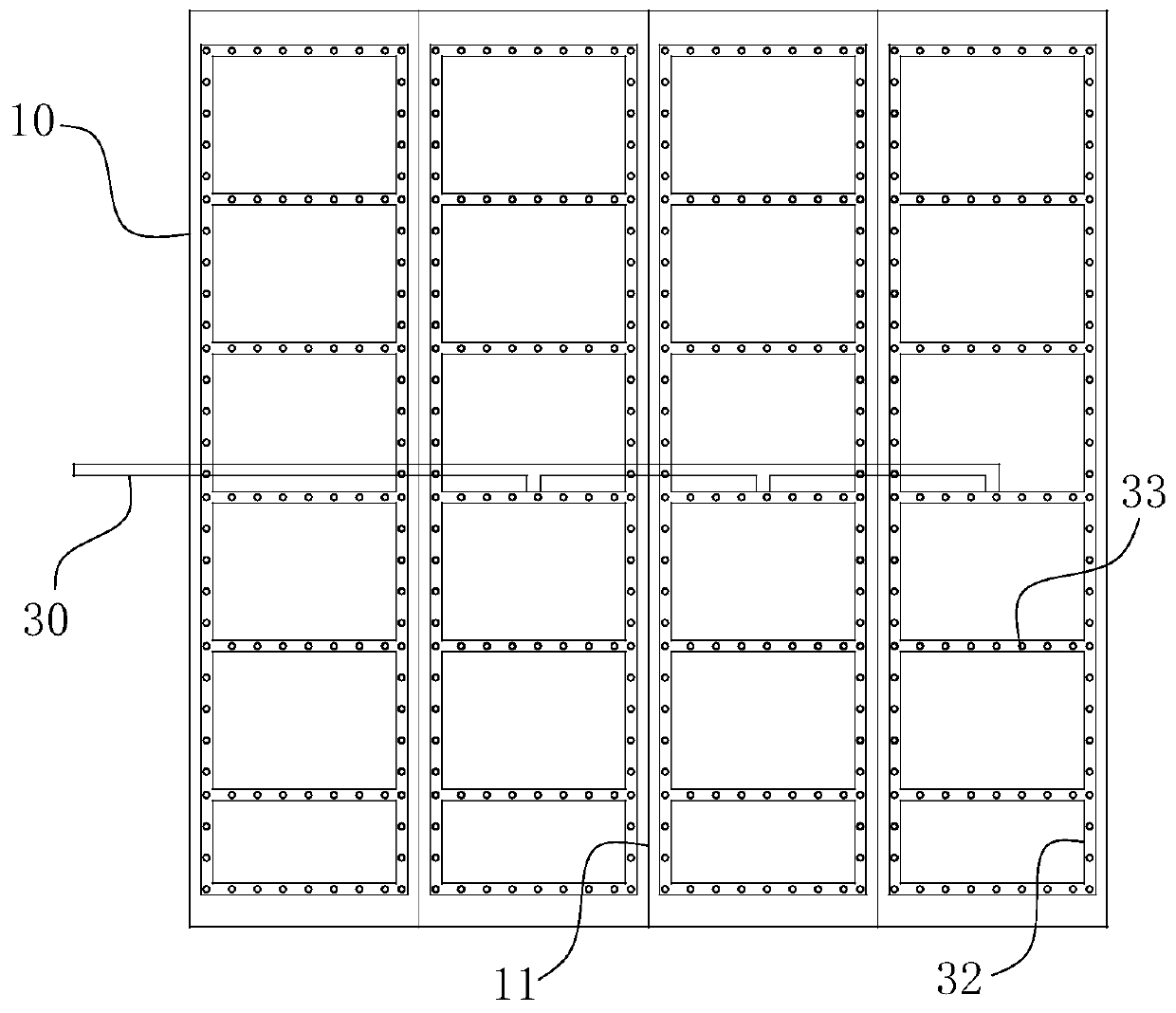 A partition flotation system