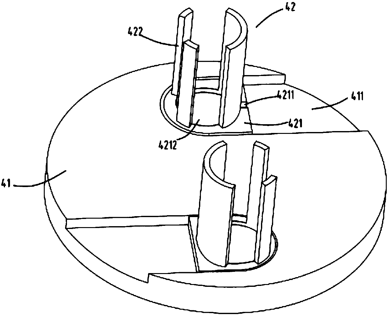 A kind of grinding and setting collection equipment for ring breakage