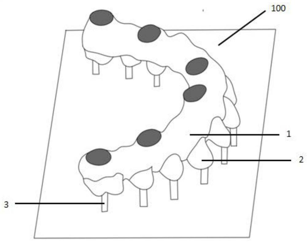 Preparation method of 3Y-TZP ceramic paste and preparation process of complete-implant fixed prosthesis