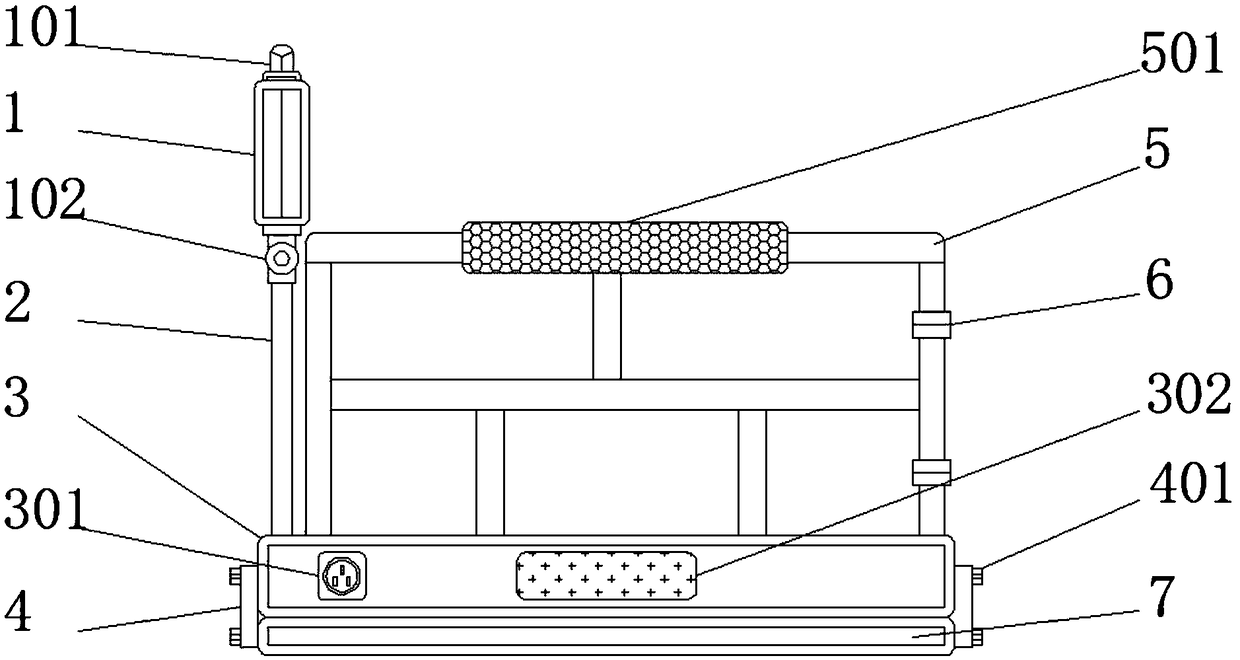 Elevator platform with automatic alarming function