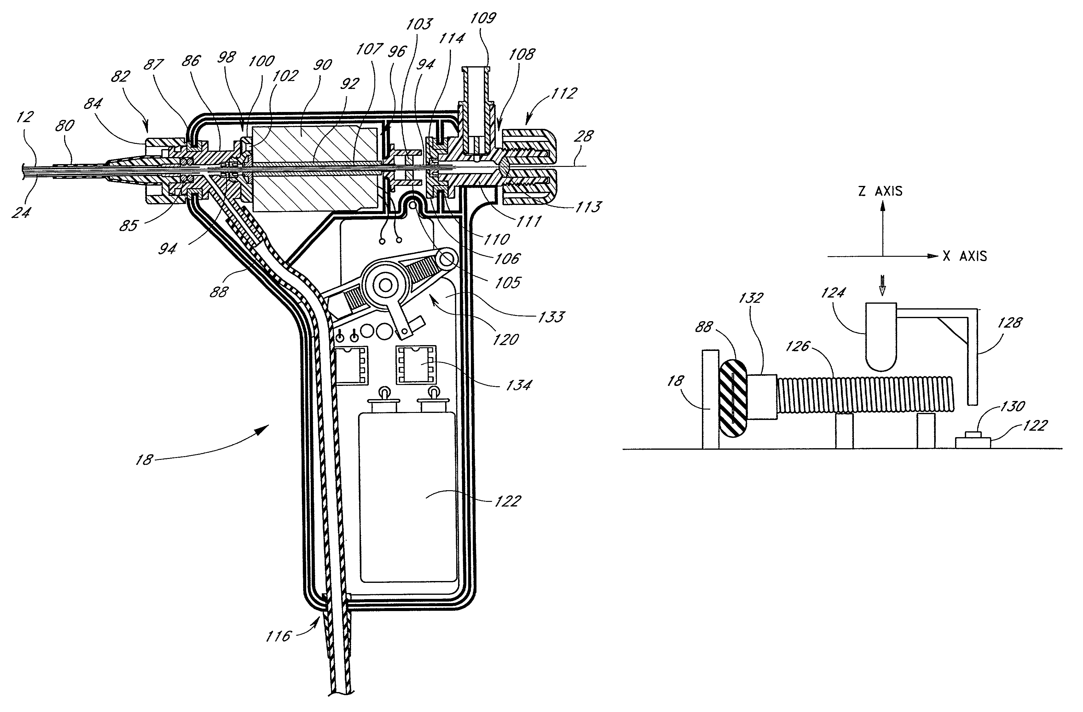 Rotational atherectomy device