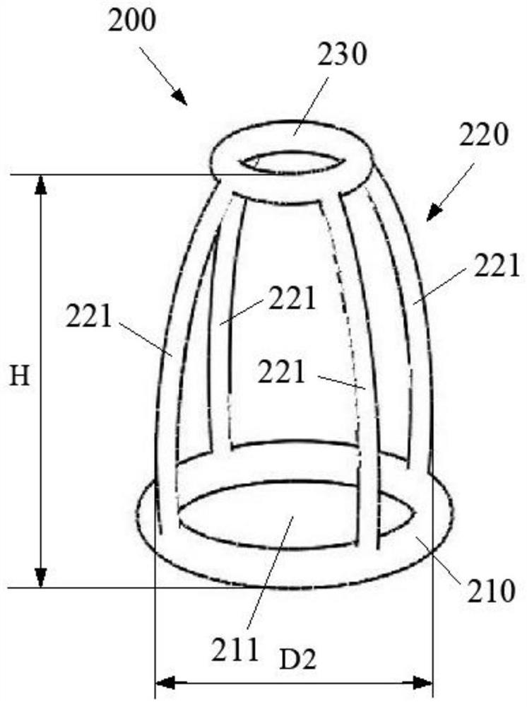 Anchoring device of heart valve prosthesis and heart valve prosthesis system