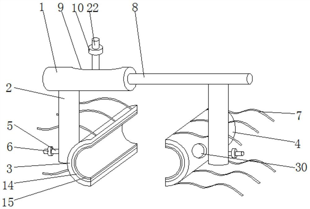 Abdominal open wound flushing device