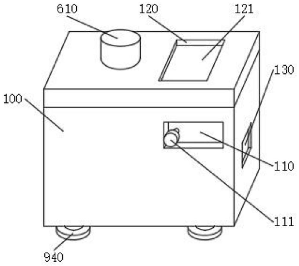 Conveying device for PVC glove production