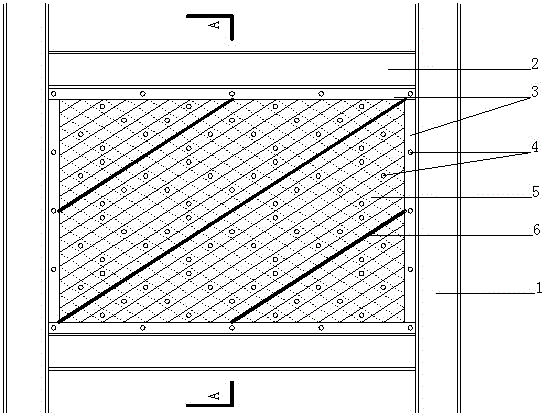 Profiled steel plate concrete reinforcing steel plate energy dissipation wall