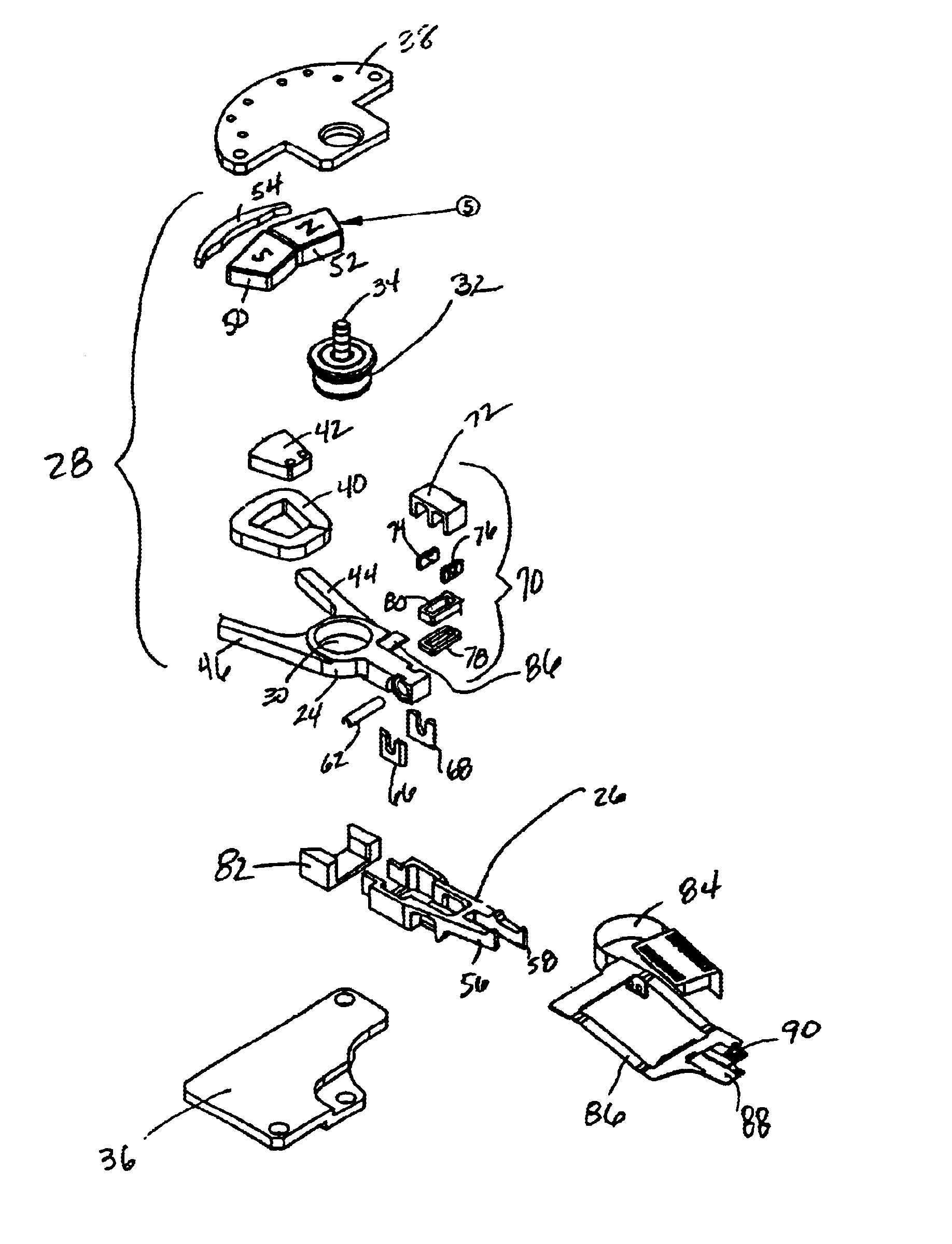 Tilt focus method and mechanism for an optical drive