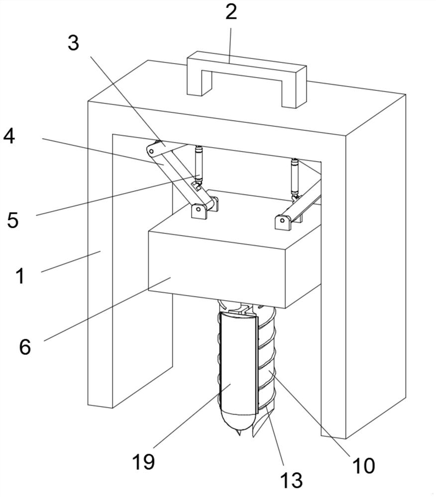 Cylindrical squeezing and expanding device for civil engineering