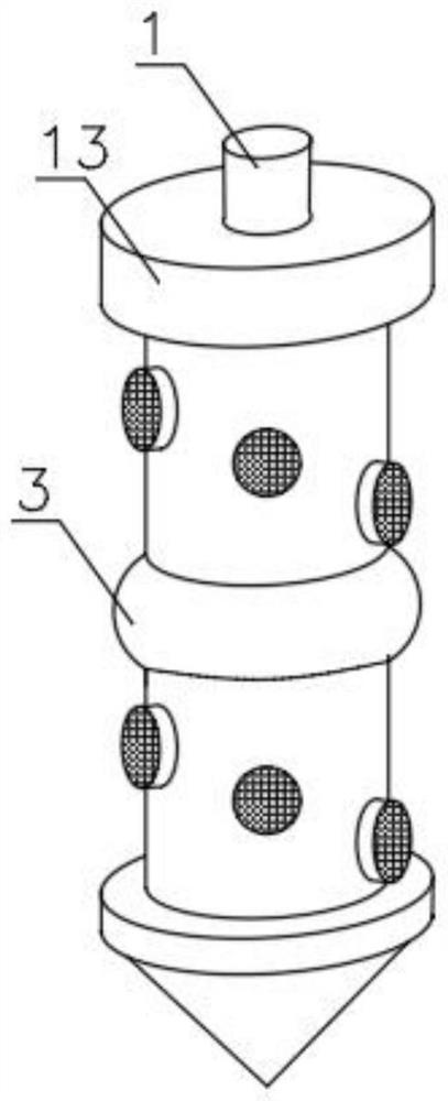 Pressure compensation irrigation emitter inserted into plant root zone