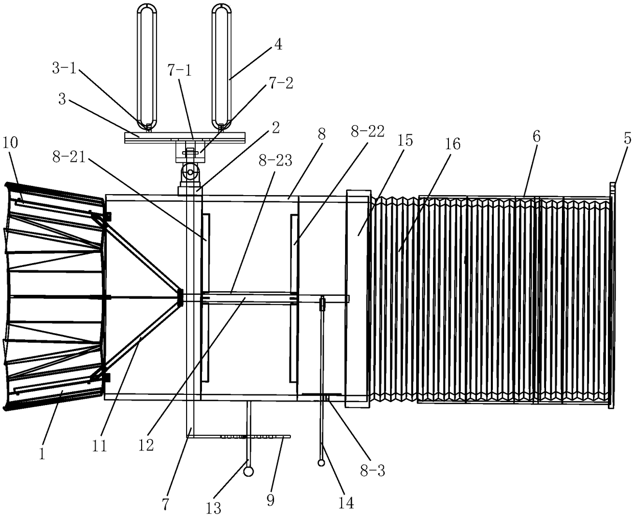 Manual Coal Mine Excavation Ventilation Duct Air Outlet Control Device