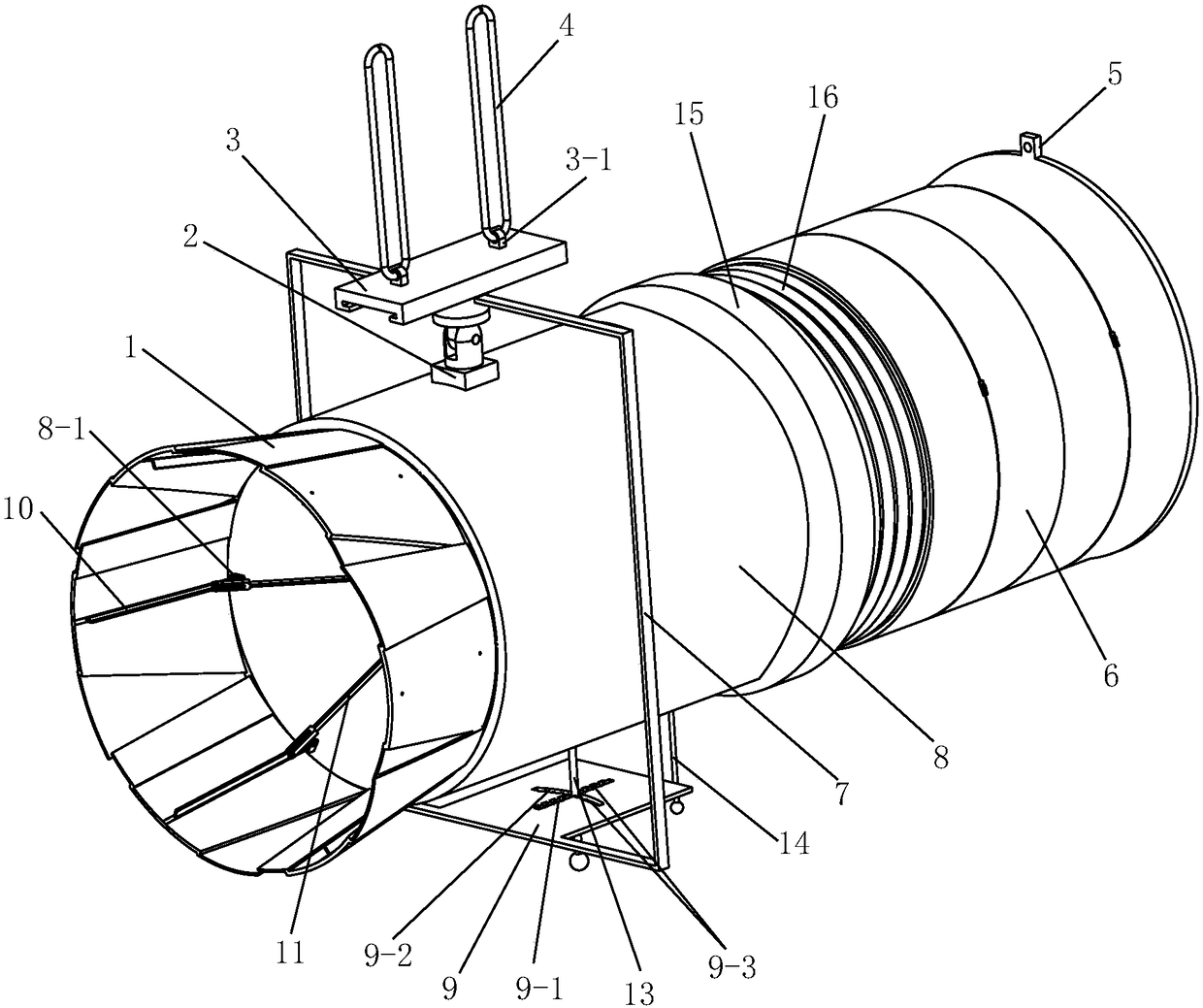 Manual Coal Mine Excavation Ventilation Duct Air Outlet Control Device