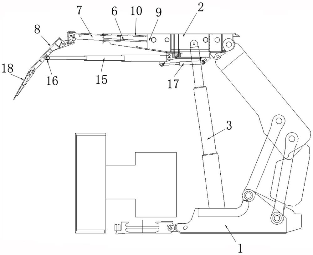 Optima design method of hydraulic support based on beam-free end distance high-strength protection side