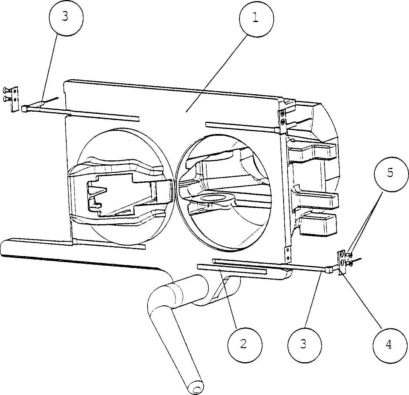 Electric heater of vehicle hook of middle buffer vehicle hook