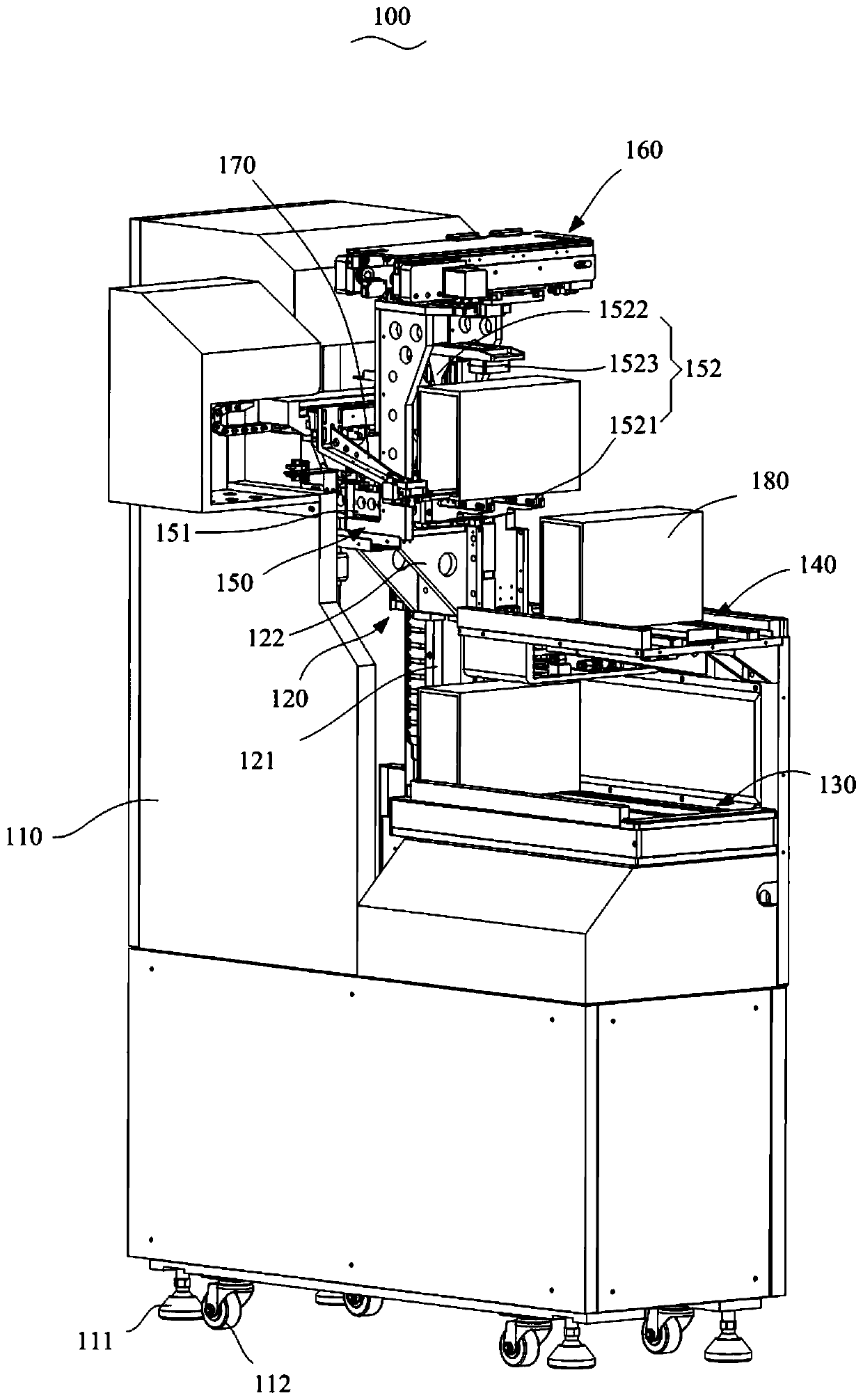 Assembly line transfer device capable of realizing on-line and off-line switching