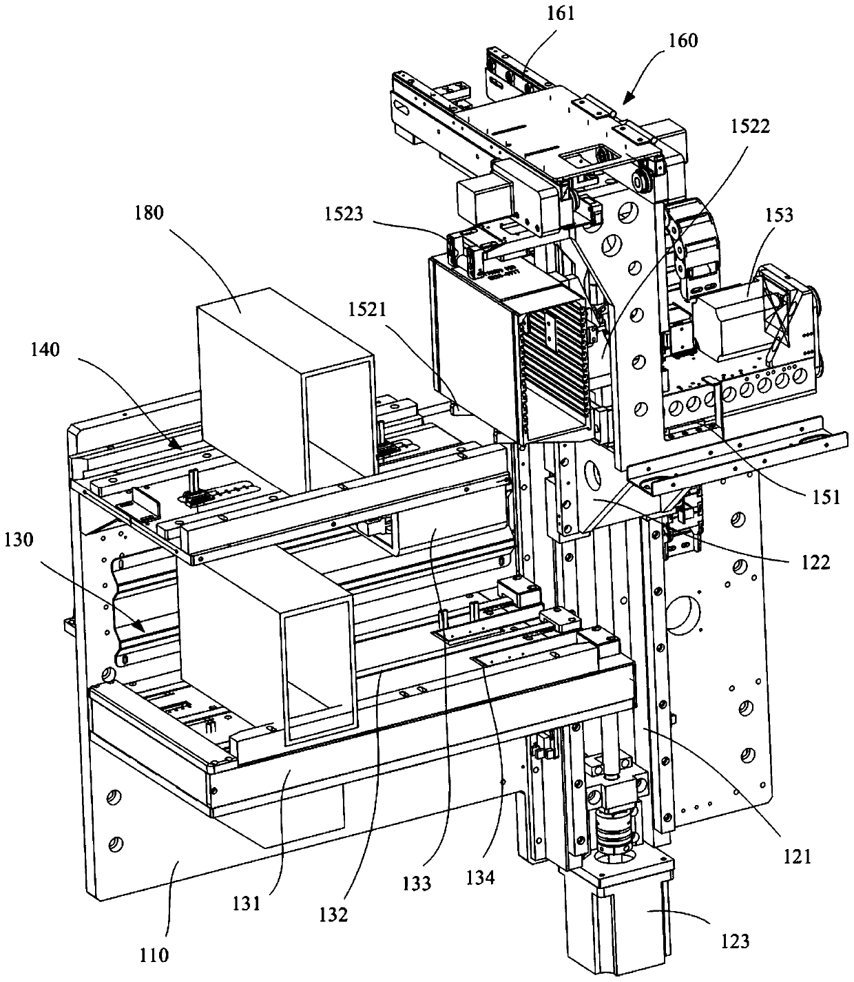 Assembly line transfer device capable of realizing on-line and off-line switching