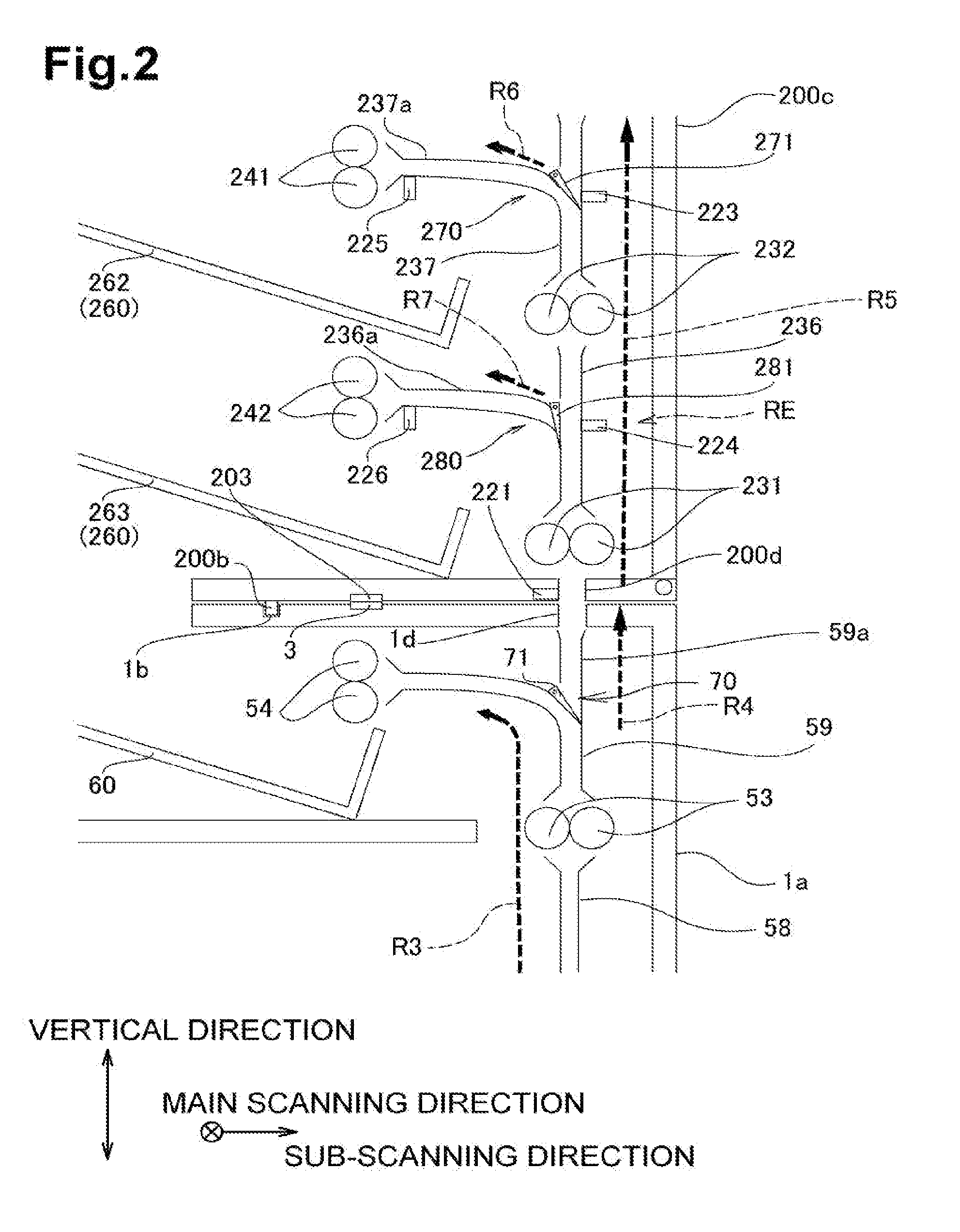 Recording systems and additional output stackers used therewith