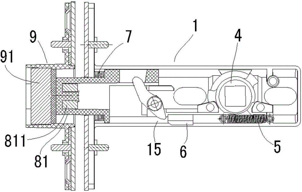 Noiseless lock with magnets