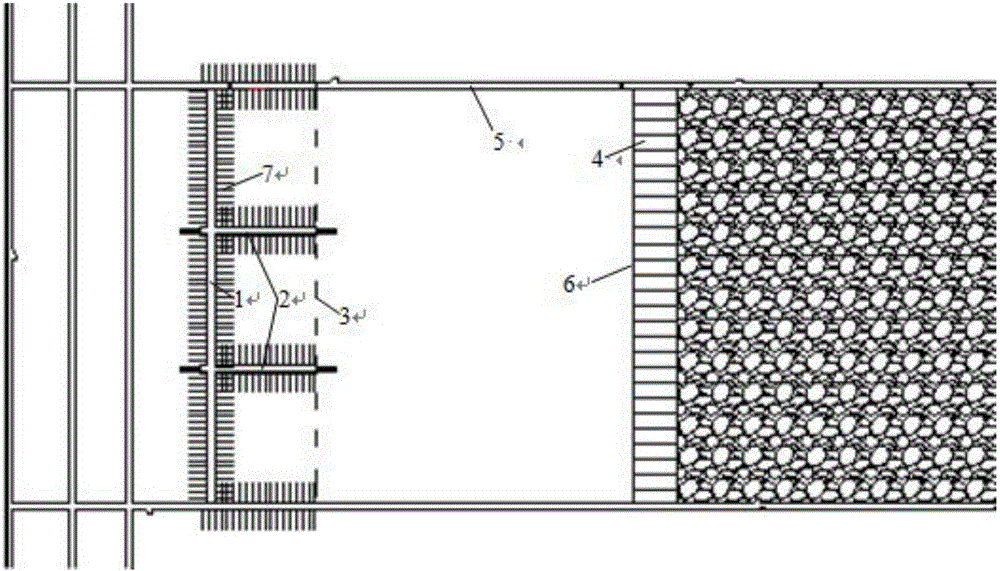 Method for quickly retracing comprehensive mechanized coal mining face in long-distance service roadway multi-channel manner