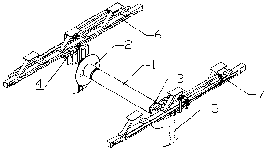 Deep-sea riser segmented model vertical flow forced vibration experimental device under action of uniform flow