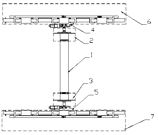 Deep-sea riser segmented model vertical flow forced vibration experimental device under action of uniform flow