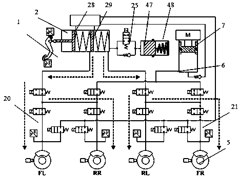 Integrated electric servo brake system for vehicle