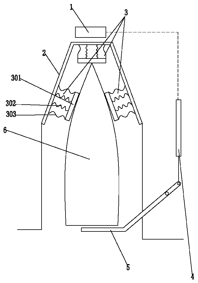 Device capable of automatically berthing unmanned ship