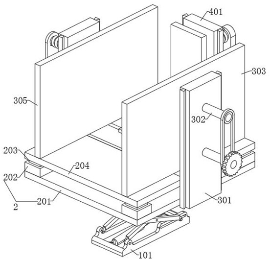 A stacking device for a plate production line