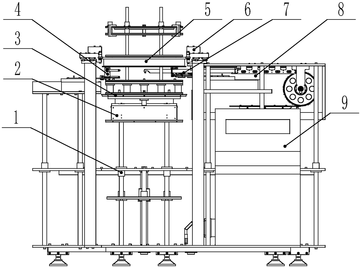 Carbon fiber three-dimensional fabric automatic weaving machine