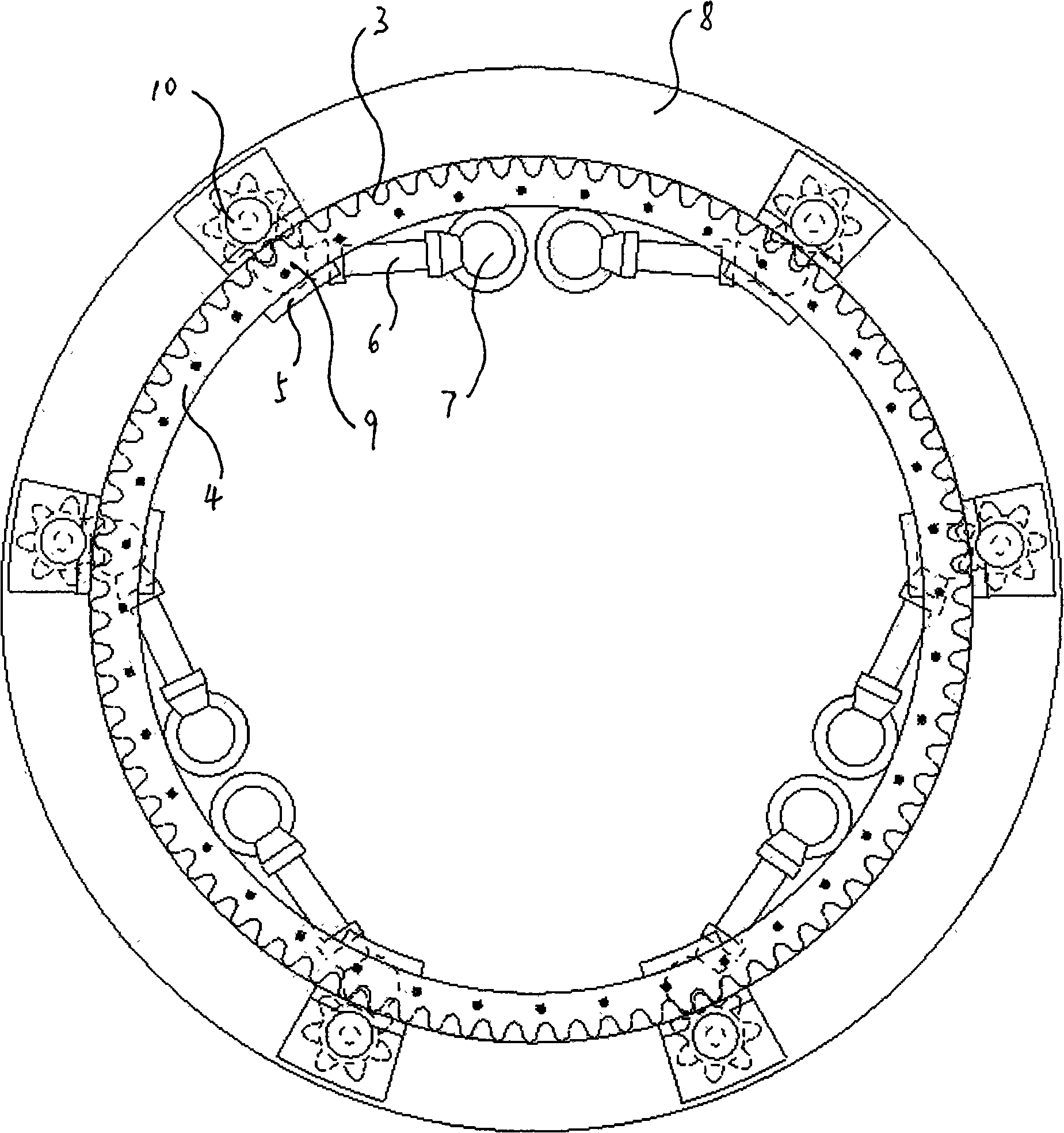 Movement implementing mechanism for LAMOST type astronomical focus panel