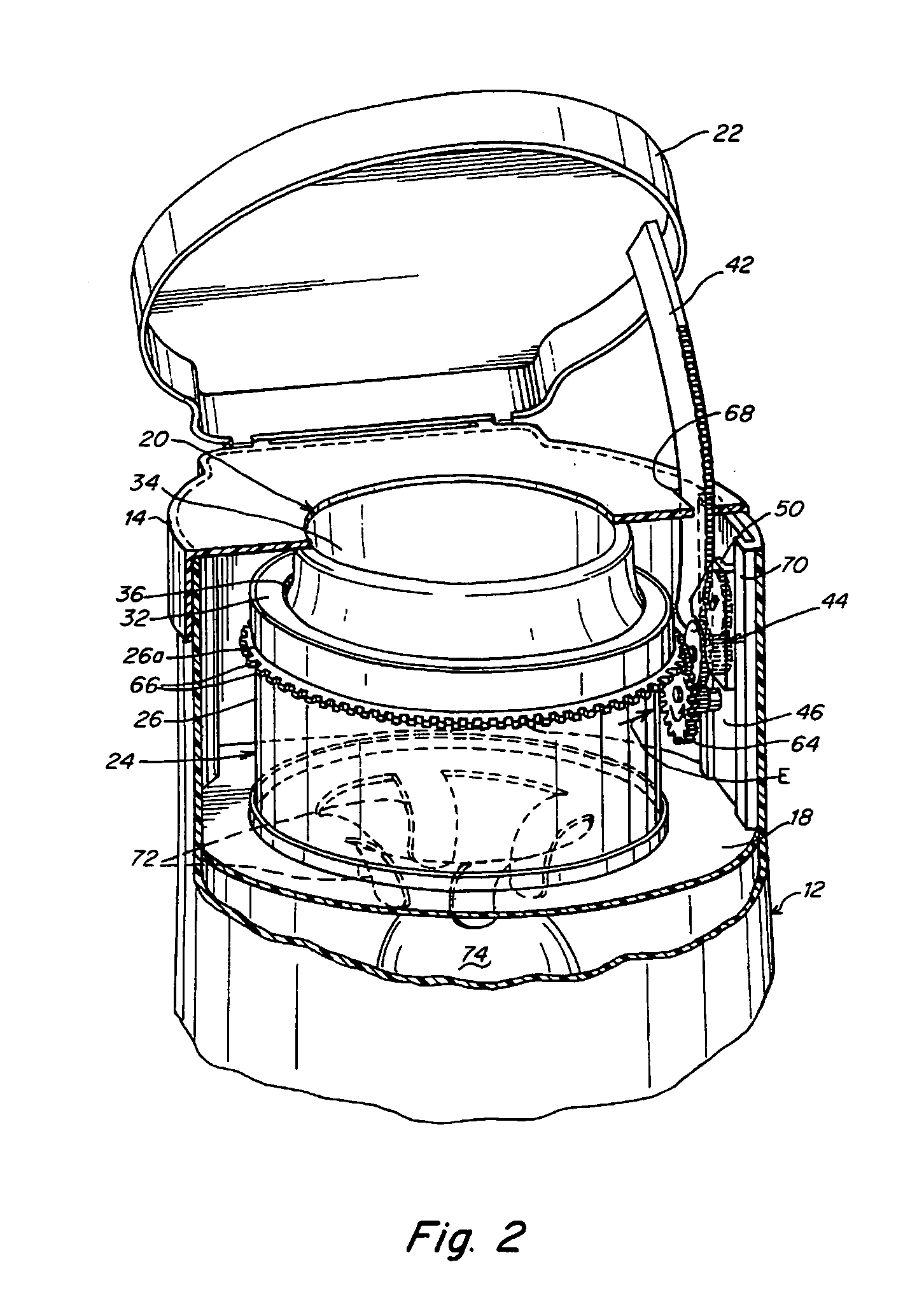 Waste disposal device including a hamper accessible through a movable door