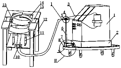 Head support system for operation with anesthesia